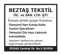 BEZTAŞ TEKSTİL