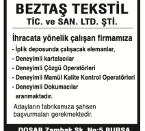 BEZTAŞ TEKSTİL