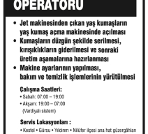 YAŞ KUMAŞ AÇMA OP.