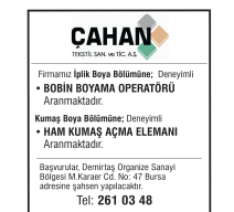 ÇAHAN TEKSTİL