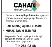 ÇAHAN TEKSTİL