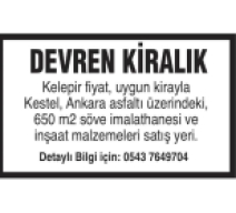 DEVREN KİRALİK
