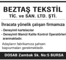 BEZTAŞ TEKSTİL