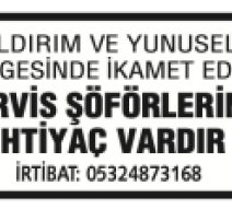 SERVİS ŞOFÖRÜ 