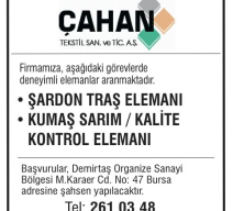 ÇAHAN TEKSTİL 