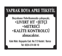 YAPRAK BOYA