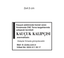 KAUÇUK KALIPÇISI