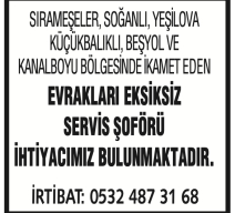 SERVİS ŞOFÖRÜ